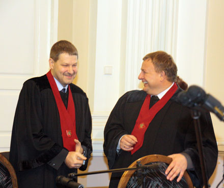 Generalinės prokuratūros prokurorai R.Stankevičius ir S.Verseckas. KK nuotr.
