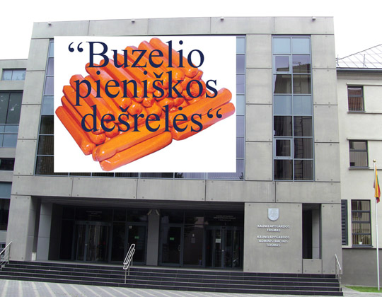 Už tokį "didvyrišką" Kauno apygardos teismo teisėjo sprendimą H.Urbšta teisėjo garbei galėtų pradėti gaminti "Buzelio dešereles". KK montažas