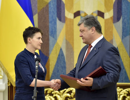 N.Savčenko pareiškė pasirengusi tapti Ukrainos prezidente, jeigu ukrainiečiai to panorės. Nuotr. iš president.gov.ua 