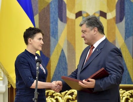 Savcenko N.Savčenko pareiškė pasirengusi tapti Ukrainos prezidente, jeigu ukrainiečiai to panorės. Nuotr. iš president.gov.ua