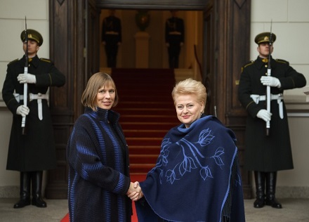 Prezidentė Dalia Grybauskaitė susitiko su naująja Estijos Prezidente Kersti Kaljulaid. Nuotr. iš lrp.lt 