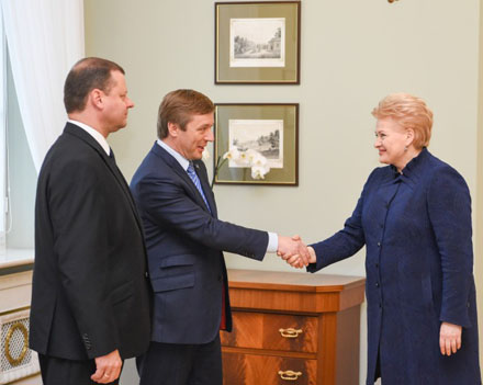 Prezidentė susitiko su Seimo rinkimus laimėjusios LVŽS lyderiais. Nuotr. iš lrp.lt 