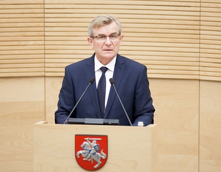 Seimo pirmininkas Viktoras Pranckietis. Seimo kanceliarijos nuotr.