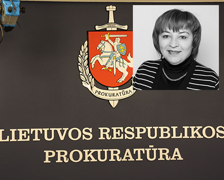 Sulaikyta įtariama prekyba poveikiu prokurorė Rita Aliukonienė