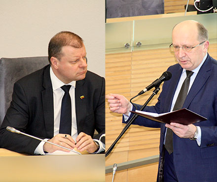 A.Kubilius turi klausimų premjerui dėl kandidato į teisingumo ministrus. KK nuotr. 