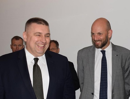 URM viceministrai в Министерстве иностранных дел Литвы прошла встреча заместителя Министра иностранных дел Беларуси Олега Кравченко с вице-министром иностранных дел Литвы Дарюсом Скусявичюсом