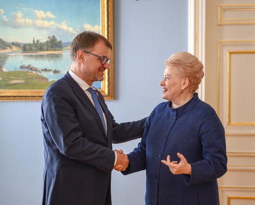 Prezidentės susitikime su Suomijos Premjeru – dėmesys Astravo AE. Nuotr. iš lrp.lt