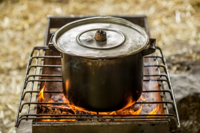 The pot on the fire